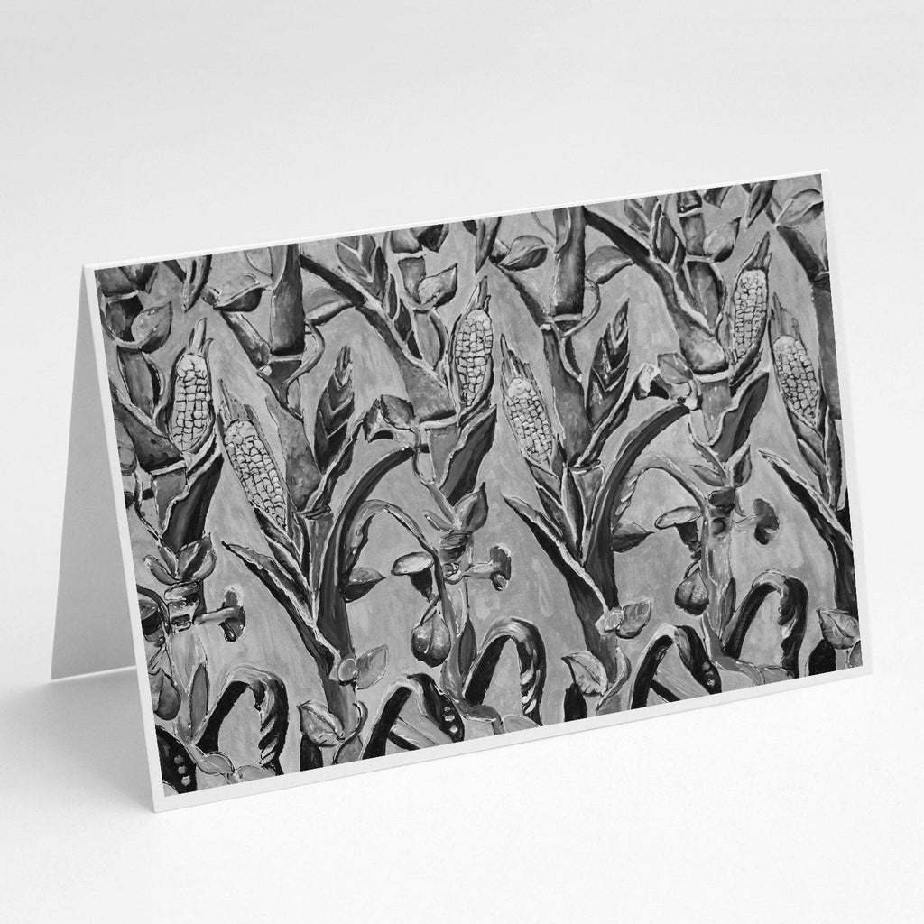Corn Ironwork Fence Greeting Cards Pack of 8 Blank Cards with Envelopes Whimsical A7 Size 5x7