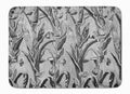 Corn Ironwork Fence Memory Foam Kitchen Mat Machine Washable Anti-Fatigue Cushion Comfort Bath or Kitchen Rug