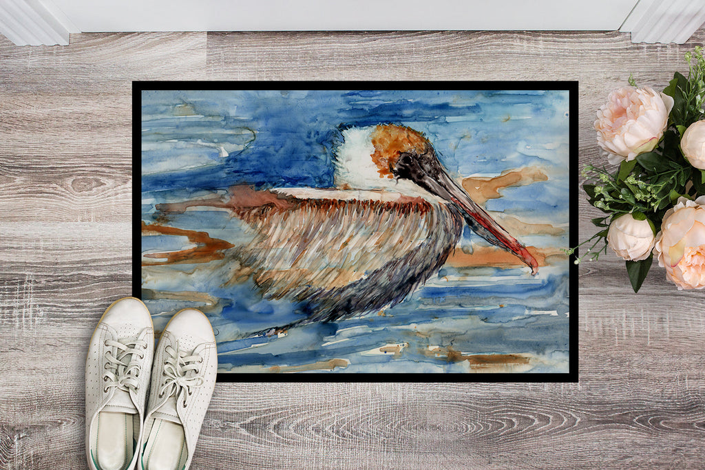 Pelican in the water Doormat Indoor Outdoor 24H X 36W Front Door Mat Rugs for Entryway, Non Slip Washable Low Pile,