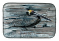 Pelican in Grey Dish Drying Mat Absorbent Dish Drying Mat Pad for Kitchen Counter Dish Drainer Mat for Countertop, 14 x 21", Multicolor