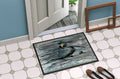 Pelican in Grey Doormat Indoor Outdoor 24H X 36W Front Door Mat Rugs for Entryway, Non Slip Washable Low Pile,