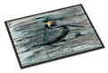 Pelican in Grey Doormat Indoor Outdoor 18H X 27W Front Door Mat Rugs for Entryway, Non Slip Washable