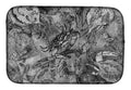 Grey Canvas Abstract Crabs Dish Drying Mat Absorbent Dish Drying Mat Pad for Kitchen Counter Dish Drainer Mat for Countertop, 14 x 21", Multicolor
