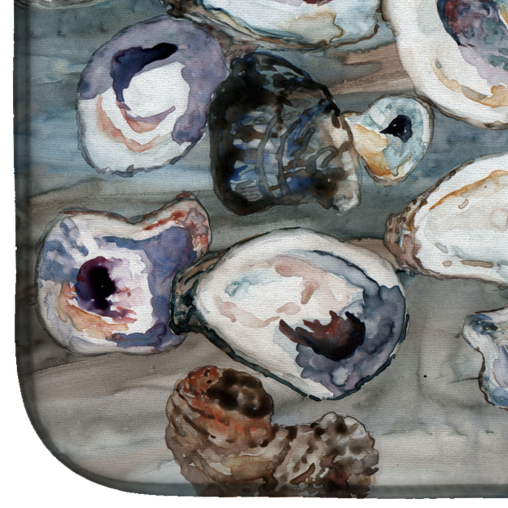 Bunch of Oysters Dish Drying Mat Absorbent Dish Drying Mat Pad for Kitchen Counter Dish Drainer Mat for Countertop, 14 x 21", Multicolor