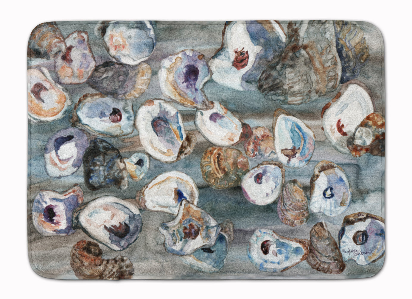 Bunch of Oysters Memory Foam Kitchen Mat Machine Washable Anti-Fatigue Cushion Comfort Bath or Kitchen Rug