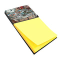 Basket Full of Blue Crabs Watercolor Sticky Note Holder Refillable Dispenser Desk Accessory 3x3 Pad Gift