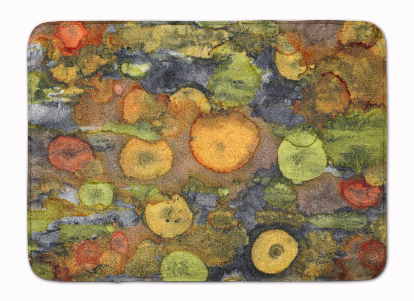 Abstract with Mother Earth Memory Foam Kitchen Mat Machine Washable Anti-Fatigue Cushion Comfort Bath or Kitchen Rug