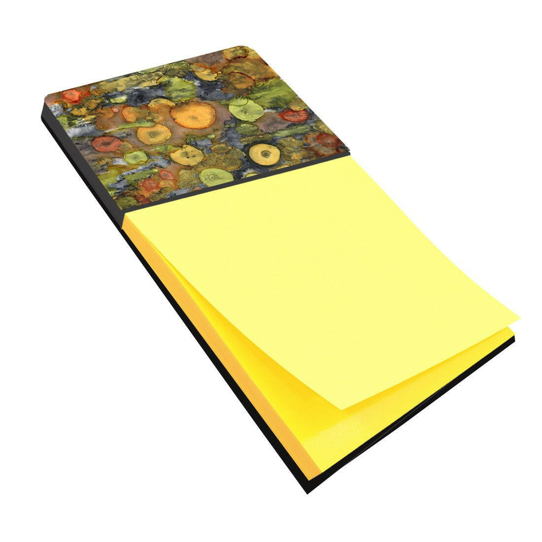 Abstract with Mother Earth Watercolor Sticky Note Holder Refillable Dispenser Desk Accessory 3x3 Pad Gift