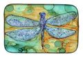 Abstract Dragonfly Dish Drying Mat Absorbent Dish Drying Mat Pad for Kitchen Counter Dish Drainer Mat for Countertop, 14 x 21", Multicolor