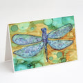Abstract Dragonfly Greeting Cards Pack of 8 Blank Cards with Envelopes Whimsical A7 Size 5x7