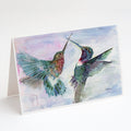 Hummingbird Combat Greeting Cards Pack of 8 Blank Cards with Envelopes Whimsical A7 Size 5x7