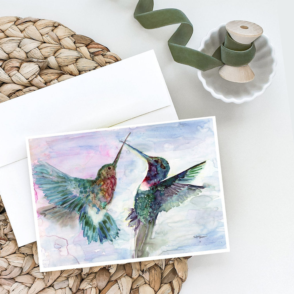 Hummingbird Combat Greeting Cards Pack of 8 Blank Cards with Envelopes Whimsical A7 Size 5x7