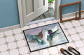 Hummingbird Combat Doormat Indoor Outdoor 24H X 36W Front Door Mat Rugs for Entryway, Non Slip Washable Low Pile,