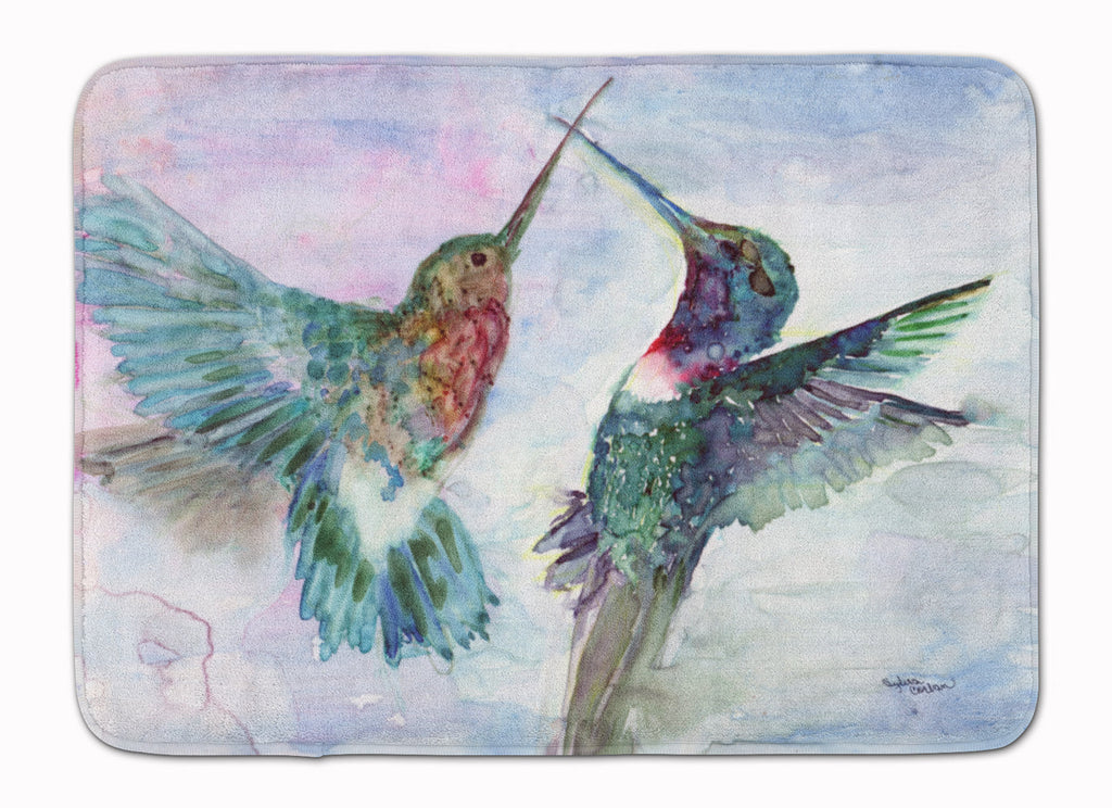 Hummingbird Combat Memory Foam Kitchen Mat Machine Washable Anti-Fatigue Cushion Comfort Bath or Kitchen Rug