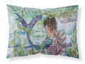 Brunette Mermaid Coral Fantasy Standard Pillowcase Lightweight Super Soft Easy Care Decorative Artwork Pillowcase, Standard