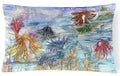 Abstract Mermaid Water Fantasy Decorative Throw Pillow 12x16 Indoor Outdoor Accent Cushion, Fabric Cover with Insert for Sofa, Bed, Porch & Living Room