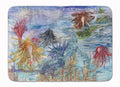 Abstract Mermaid Water Fantasy Memory Foam Kitchen Mat Machine Washable Anti-Fatigue Cushion Comfort Bath or Kitchen Rug