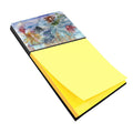 Abstract Mermaid Water Fantasy Watercolor Sticky Note Holder Refillable Dispenser Desk Accessory 3x3 Pad Gift