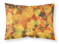 Abstract in Orange and Greens Standard Pillowcase Lightweight Super Soft Easy Care Decorative Artwork Pillowcase, Standard