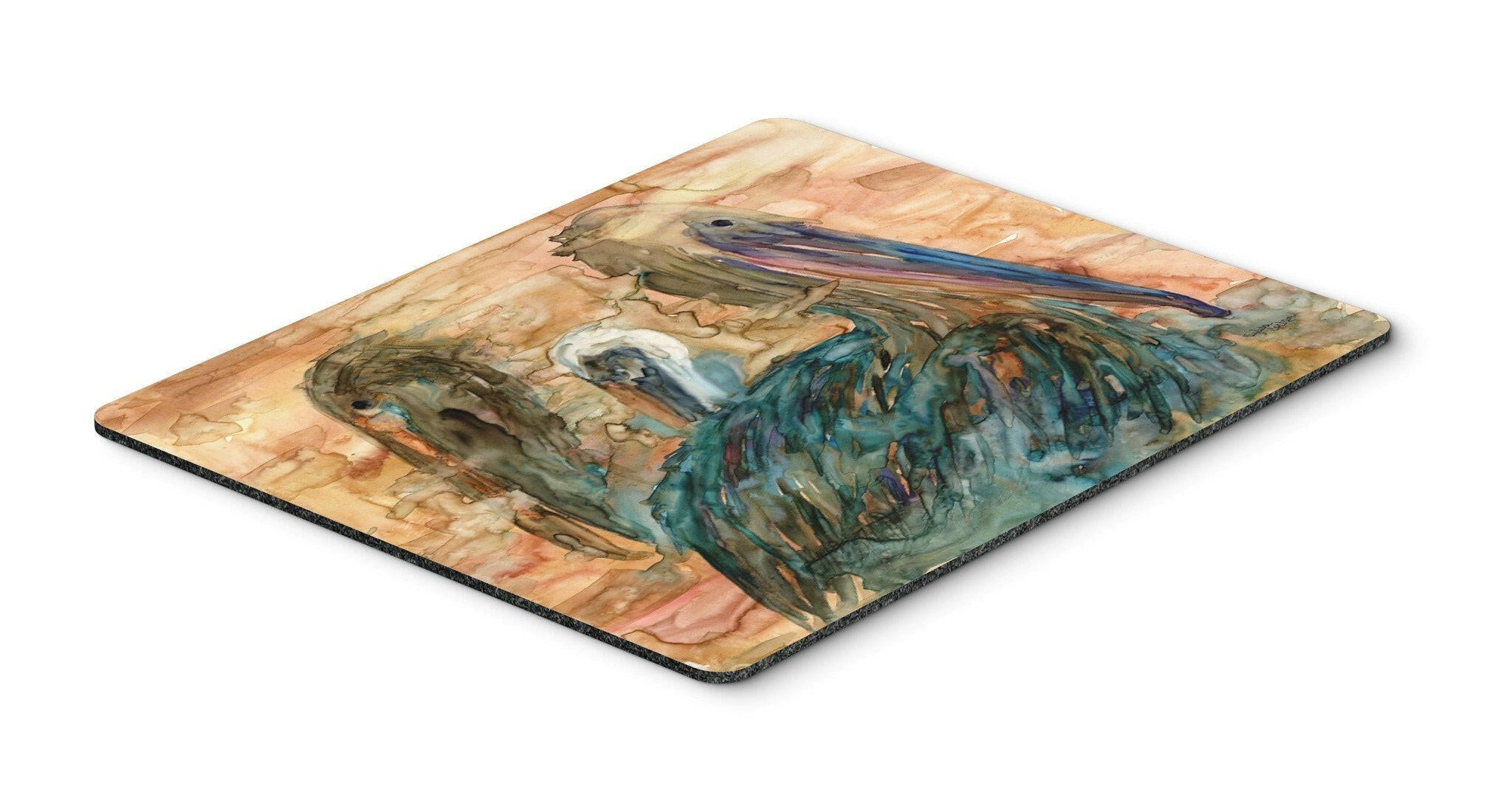 Abstract Pelicans Mouse Pad, Heat Resistant Trivet Hot Pad , Non Slip Rubber Desk Mat, Kitchen Counter Protector, Home Office Decor Gift