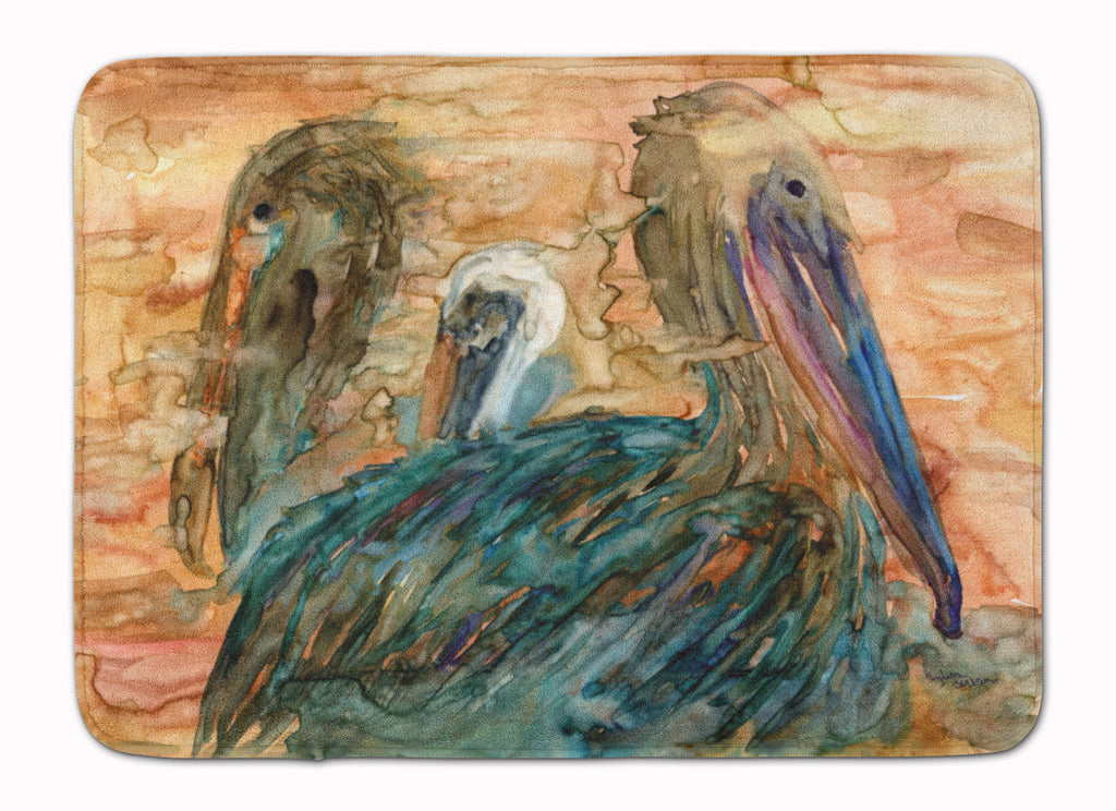 Abstract Pelicans Memory Foam Kitchen Mat Machine Washable Anti-Fatigue Cushion Comfort Bath or Kitchen Rug
