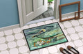 Watery Pelican, Shrimp, Crab and Oysters Doormat Indoor Outdoor 24H X 36W Front Door Mat Rugs for Entryway, Non Slip Washable Low Pile,