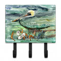Watery Pelican, Shrimp, Crab and Oysters Leash or Key Holder Wall Hooks, Coat Rack Wall Mount, for Hanging Keys, Towels, Aprons, Leashes