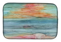 Abstract Rainbow Dish Drying Mat Absorbent Dish Drying Mat Pad for Kitchen Counter Dish Drainer Mat for Countertop, 14 x 21", Multicolor