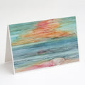 Abstract Rainbow Greeting Cards Pack of 8 Blank Cards with Envelopes Whimsical A7 Size 5x7