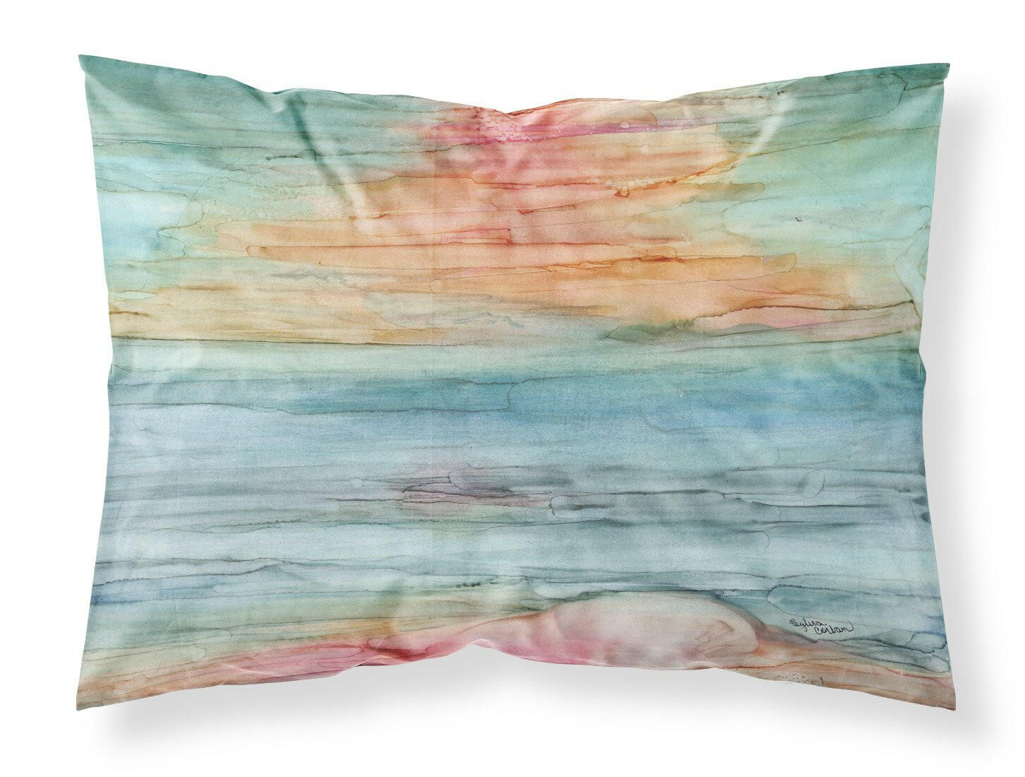 Abstract Rainbow Standard Pillowcase Lightweight Super Soft Easy Care Decorative Artwork Pillowcase, Standard