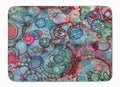 Abstract in Reds and Blues Memory Foam Kitchen Mat Machine Washable Anti-Fatigue Cushion Comfort Bath or Kitchen Rug