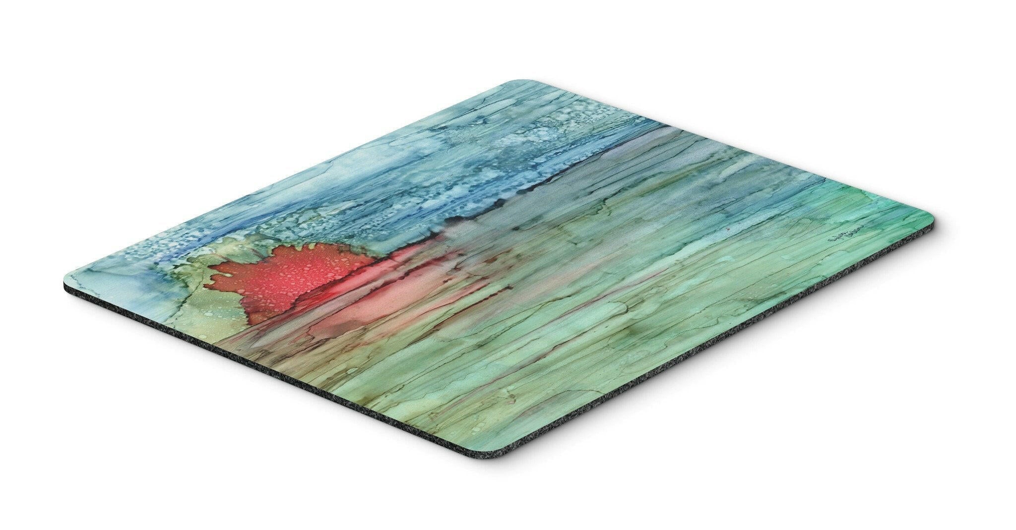 Abstract Sunset on the Water Mouse Pad, Heat Resistant Trivet Hot Pad , Non Slip Rubber Desk Mat, Kitchen Counter Protector, Home Office Decor Gift