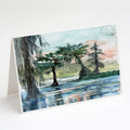 In the Swamp Greeting Cards Pack of 8 Blank Cards with Envelopes Whimsical A7 Size 5x7