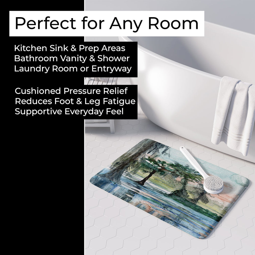 In the Swamp Memory Foam Kitchen Mat Machine Washable Anti-Fatigue Cushion Comfort Bath or Kitchen Rug