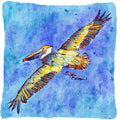 Pelican Decorative Throw Pillow 14x14 Indoor Outdoor Accent Cushion, Fabric Cover with Insert for Sofa, Bed, Porch & Living Room