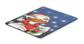 Duck with Christmas Ornament Mouse Pad, Heat Resistant Trivet Hot Pad , Non Slip Rubber Desk Mat, Kitchen Counter Protector, Home Office Decor Gift