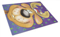 Comic Reindeer Cutting Board Tempered Glass Kitchen Cutting Surface, Heat Resistant Chopping, Non-Slip Feet, Food Prep & Serving