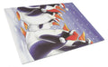 Holiday Penguins Cutting Board Tempered Glass Kitchen Cutting Surface, Heat Resistant Chopping, Non-Slip Feet, Food Prep & Serving