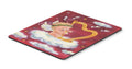 Angels with Harp Valentine's Mouse Pad, Heat Resistant Trivet Hot Pad , Non Slip Rubber Desk Mat, Kitchen Counter Protector, Home Office Decor Gift