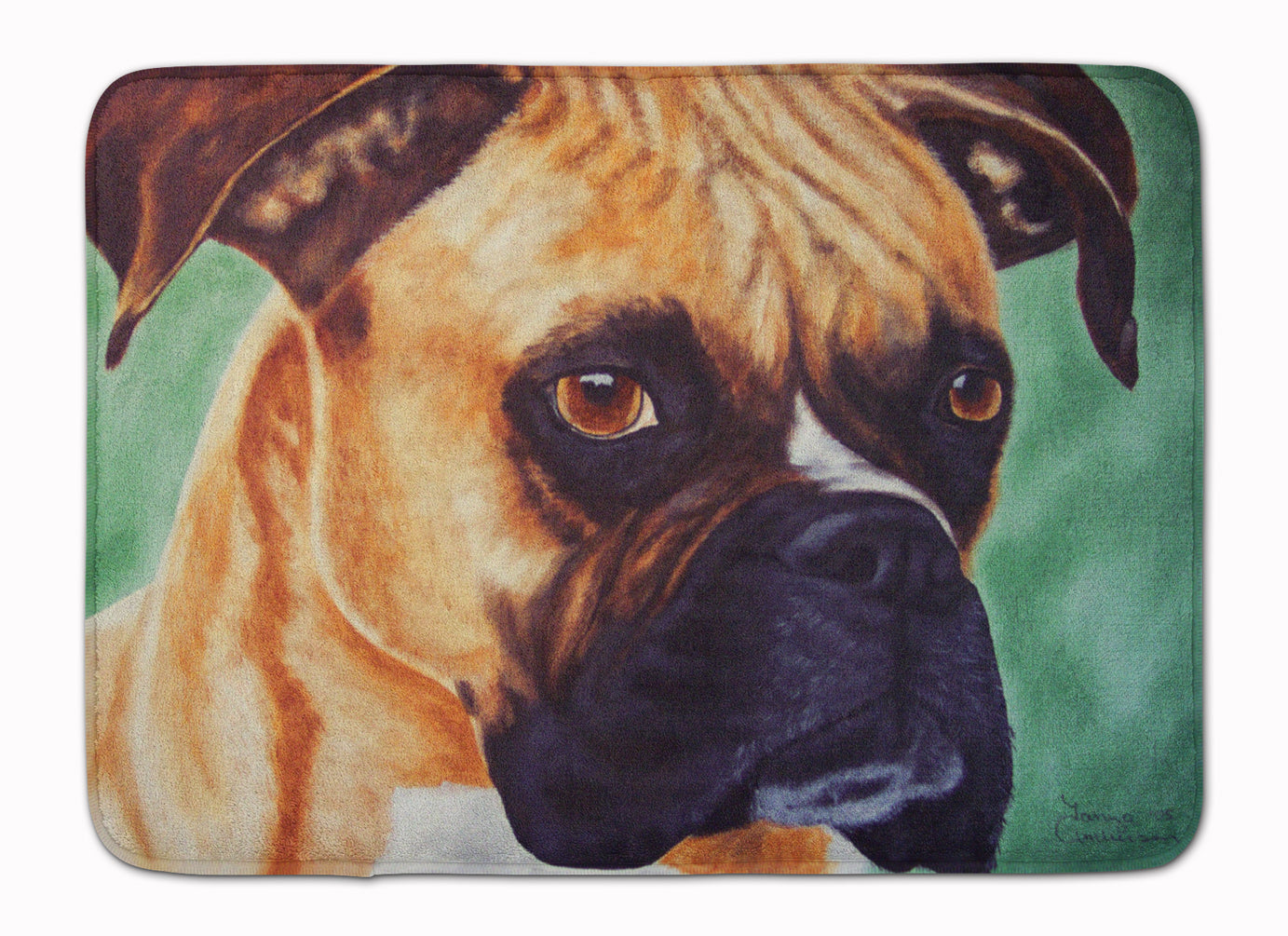 Boxer by Tanya and Craig Amberson Memory Foam Kitchen Mat Machine Washable Anti-Fatigue Cushion Comfort Bath or Kitchen Rug