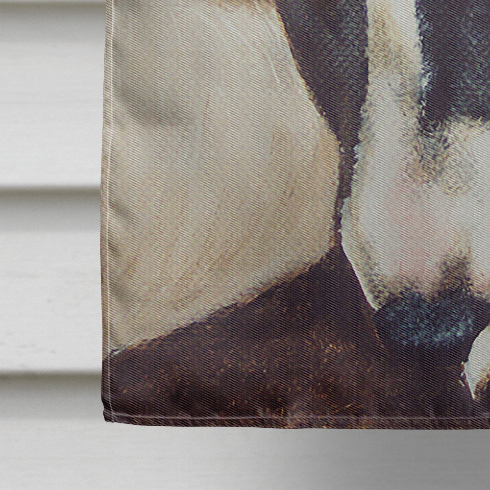 Bull Terrier by Tanya and Craig Amberson House Flag 28x40 Porch Sleeve Pole Decorative Outside Yard Banner Artwork Wall Hanging, Polyester