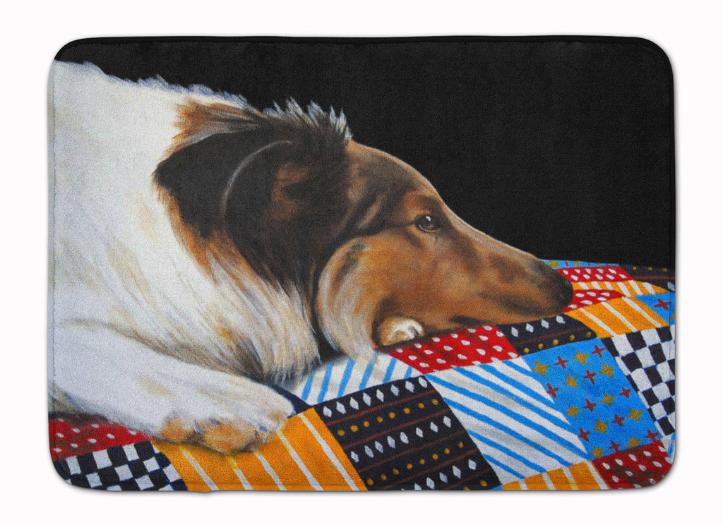 Day Dreamer Collie Memory Foam Kitchen Mat Machine Washable Anti-Fatigue Cushion Comfort Bath or Kitchen Rug