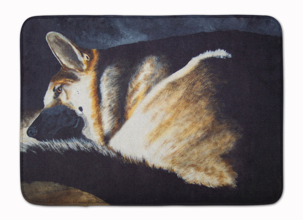 Day Dreamer German Shepherd Memory Foam Kitchen Mat Machine Washable Anti-Fatigue Cushion Comfort Bath or Kitchen Rug