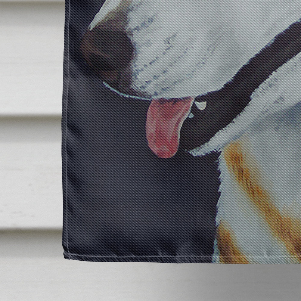 Siberian Husky House Flag 28x40 Porch Sleeve Pole Decorative Outside Yard Banner Artwork Wall Hanging, Polyester