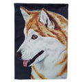 Siberian Husky House Flag 28x40 Porch Sleeve Pole Decorative Outside Yard Banner Artwork Wall Hanging, Polyester