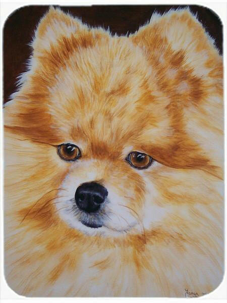 Pomeranian Cutting Board Tempered Glass Kitchen Cutting Surface, Heat Resistant Chopping, Non-Slip Feet, Food Prep & Serving