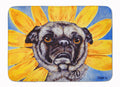 Sunflower Pug Memory Foam Kitchen Mat Machine Washable Anti-Fatigue Cushion Comfort Bath or Kitchen Rug