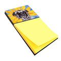 Sunflower Pug Watercolor Sticky Note Holder Refillable Dispenser Desk Accessory 3x3 Pad Gift