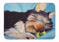 Naptime Yorkie Yorkshire Terrier Memory Foam Kitchen Mat Machine Washable Anti-Fatigue Cushion Comfort Bath or Kitchen Rug