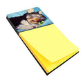 Naptime Yorkie Yorkshire Terrier Watercolor Sticky Note Holder Refillable Dispenser Desk Accessory 3x3 Pad Gift